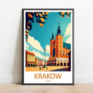 Krakau Reisprint Muur Kunst Krakau Muur Hanging Poster