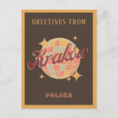 Krakau stad Krakau Polen Retro  Briefkaart (Voorkant)