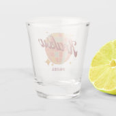 Krakau stad Krakau Polen Retro Briefkaart Shot Glas (Achterkant)