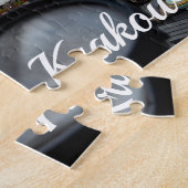 Krakau stadscentrum van bovenaf in Polen Legpuzzel (Zijkant)