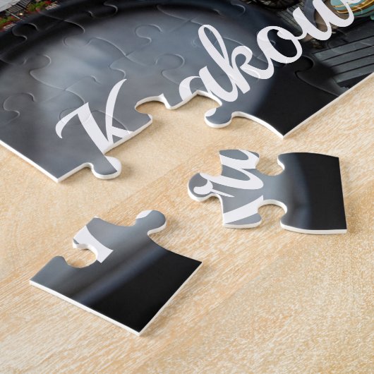 Krakau stadscentrum van bovenaf in Polen Legpuzzel (Zijkant)