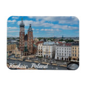 Krakau stadscentrum van bovenaf in Polen Magneet (Horizontaal)