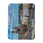 Krakau stadscentrum van bovenaf in Polen Magneet (Verticaal)