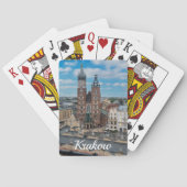 Krakau stadscentrum van bovenaf in Polen Pokerkaarten (Achterkant)