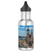 Krakau stadscentrum van bovenaf in Polen Waterfles (Links)