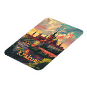 Krakau zonsondergang  magneet (Linkerzijde)