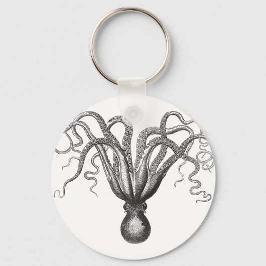 ☞ Krake / De Vintage Kraken Sleutelhanger (Voorkant)