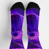 KRAKE PHOTON paars blauw Fractal Sokken (Top)