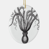 ☞ Krake / The Kraken Vintage Keramisch Ornament (Rechts)