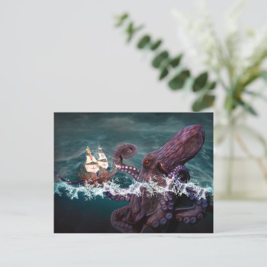 Kraken 2 briefkaart (Staand voorkant)
