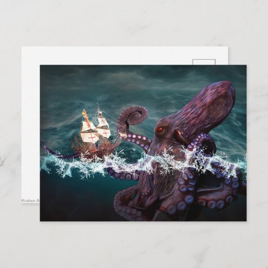 Kraken 2 briefkaart (Voorkant / Achterkant)