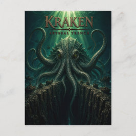 Kraken AfgrondTrog Donkere Bioscoop Briefkaart