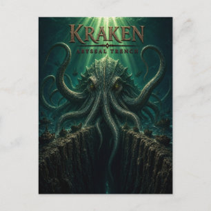 Kraken AfgrondTrog Donkere Bioscoop Briefkaart