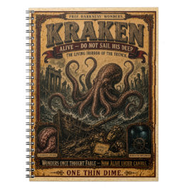 Kraken, antiek circusunmonster notitieboek