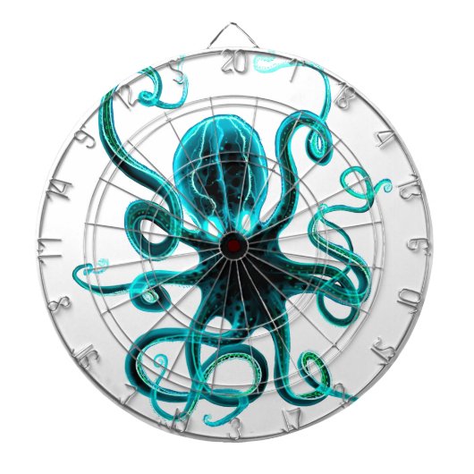 Kraken_Aqua Dartbord (Voorkant)