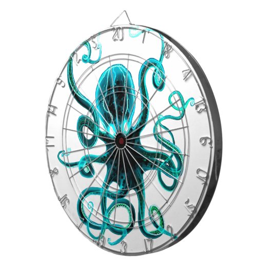 Kraken_Aqua Dartbord (Voorkant Rechts)