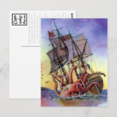 Kraken Attack Briefkaart (Voorkant / Achterkant)