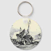 Kraken Attack! Button Sleutelhanger (Voorkant)
