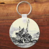 Kraken Attack! Button Sleutelhanger (Voorkant)