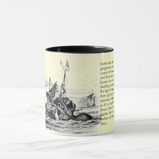Kraken Attack! Mok met tekst (Midden)