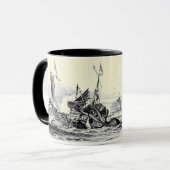 Kraken Attack! Mok met tekst (Voorkant links)