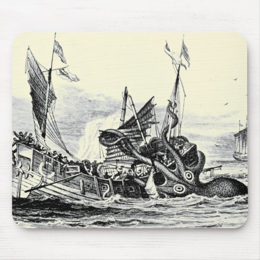 Kraken Attack! Mousepad Muismat (Voorkant)