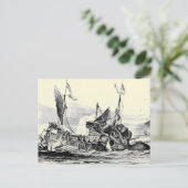 Kraken Attack! Postcard Briefkaart (Staand voorkant)