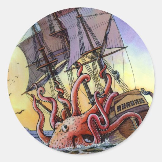 Kraken Attack Sticker (Voorkant)