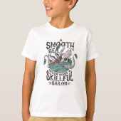 Kraken Attacks Boat T-shirt (Voorkant)