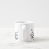 Kraken - Black Giant Octopus / Cthulu Espresso Kop (Achterkant)