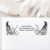 Kraken - Black Giant Octopus / Cthulu Etiket (Insitu)