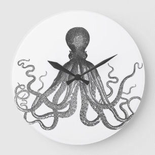Kraken - Black Giant Octopus / Cthulu Grote Klok