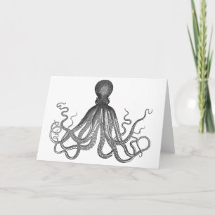 Kraken - Black Giant Octopus / Cthulu Kaart