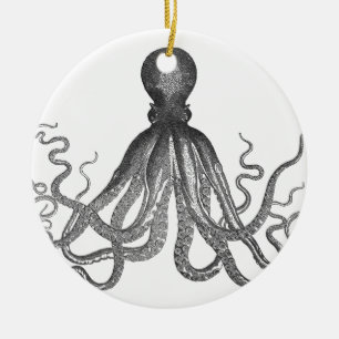 Kraken - Black Giant Octopus / Cthulu Keramisch Ornament