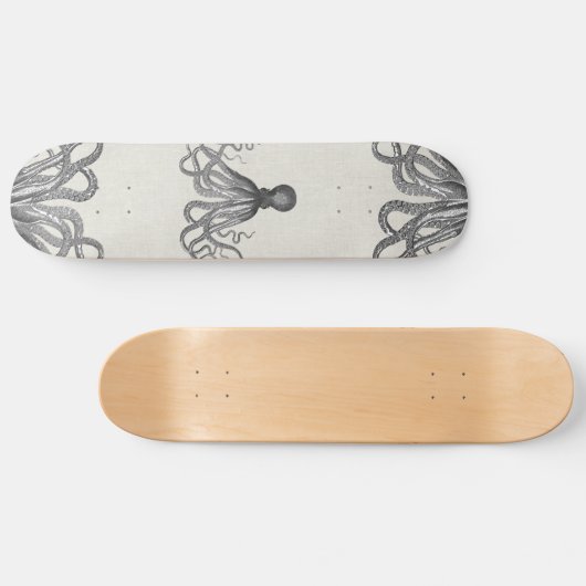 Kraken - Black Giant Octopus / Cthulu Persoonlijk Skateboard (Horizontaal)