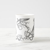 Kraken - Black Giant Octopus / Cthulu Porselein Kop (Voorkant)