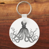 Kraken - Black Giant Octopus / Cthulu Sleutelhanger (Voorkant)