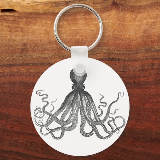 Kraken - Black Giant Octopus / Cthulu Sleutelhanger (Voorkant)