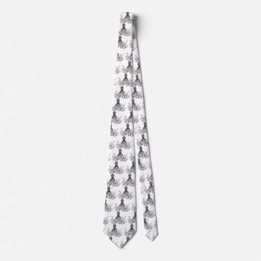 Kraken - Black Giant Octopus / Cthulu Stropdas (Voorkant)