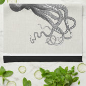 Kraken - Black Giant Octopus / Cthulu Theedoek (Gevouwen)