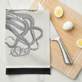 Kraken - Black Giant Octopus / Cthulu Theedoek (Quarter Fold)