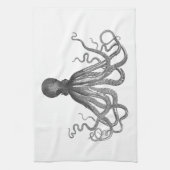 Kraken - Black Giant Octopus / Cthulu Theedoek (Verticaal)