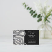 Kraken - Black Giant Octopus / Cthulu Visitekaartje (Staand voorkant)