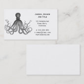 Kraken - Black Giant Octopus / Cthulu Visitekaartje (Voorkant / Achterkant)