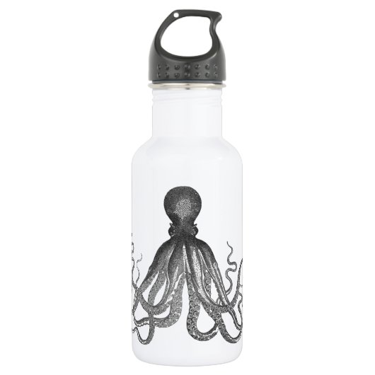 Kraken - Black Giant Octopus / Cthulu Waterfles (Voorkant)