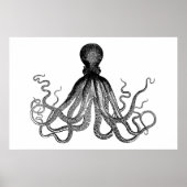 Kraken - Black Giant Octopus (extra groot) Poster (Voorkant)