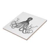 Kraken - Black Giant Octopus Tegel Tegeltje (Zijkant)