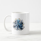 Kraken Blue Octopus Squid Zee Live Save Ocean Koffiemok (Links)