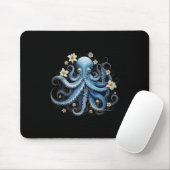 Kraken Blue Octopus Squid Zee Live Save Ocean Muismat (Met muis)