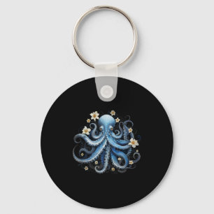 Kraken Blue Octopus Squid Zee Live Save Ocean Sleutelhanger